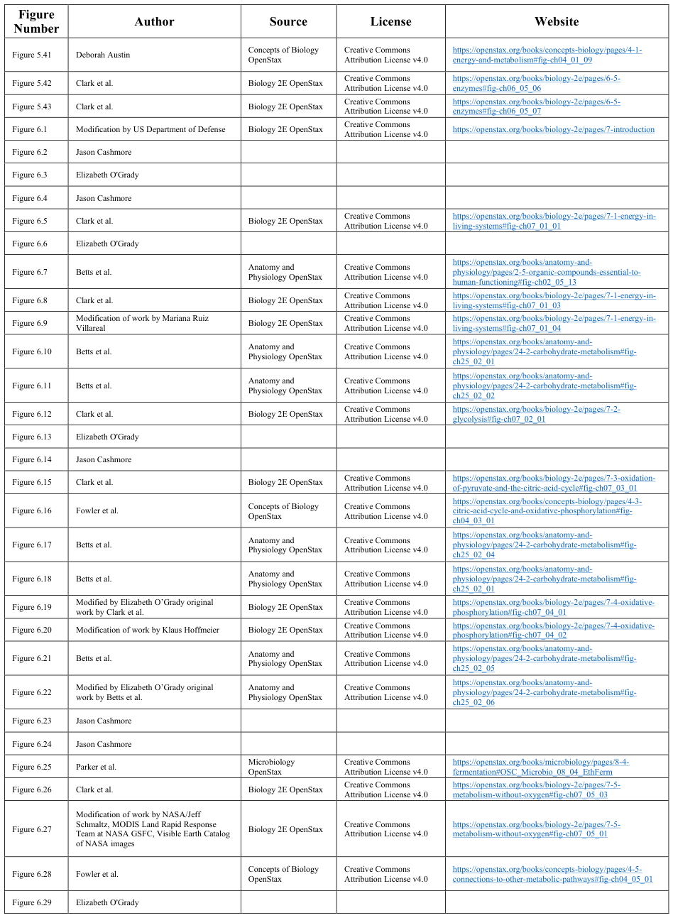 Extracted table snapshot